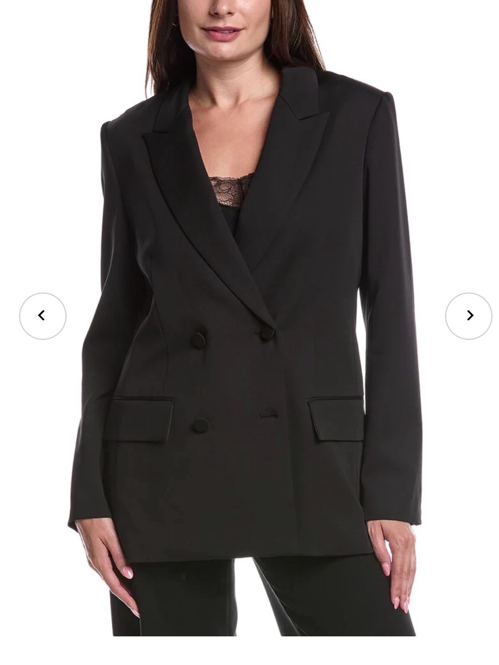 A.L.C Classic Black Double-Breasted Blazer